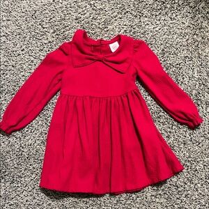 Wonder Nation Vibrant Red Casual Kids Dress